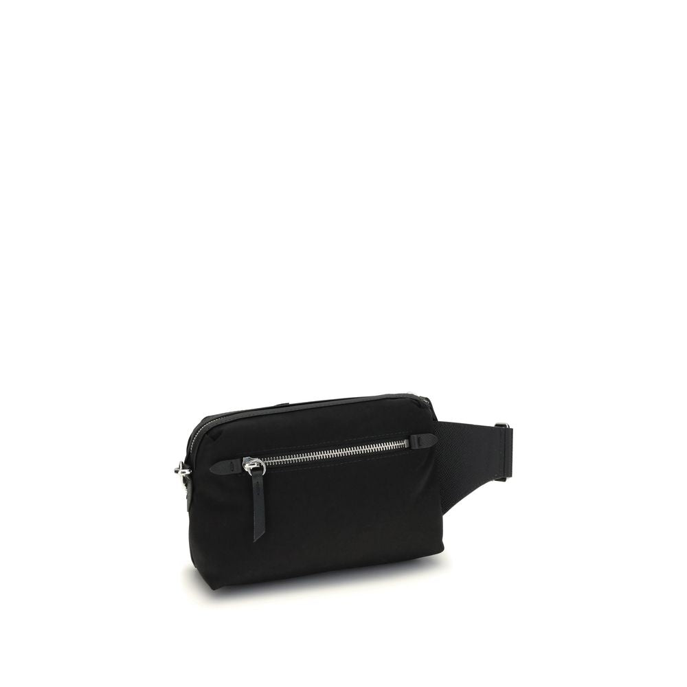 Black Fabric Shoulder Bag