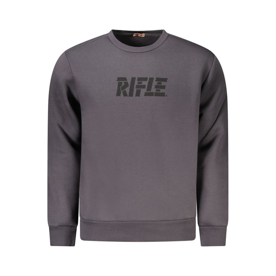 Gray Cotton Men Sweatshirt