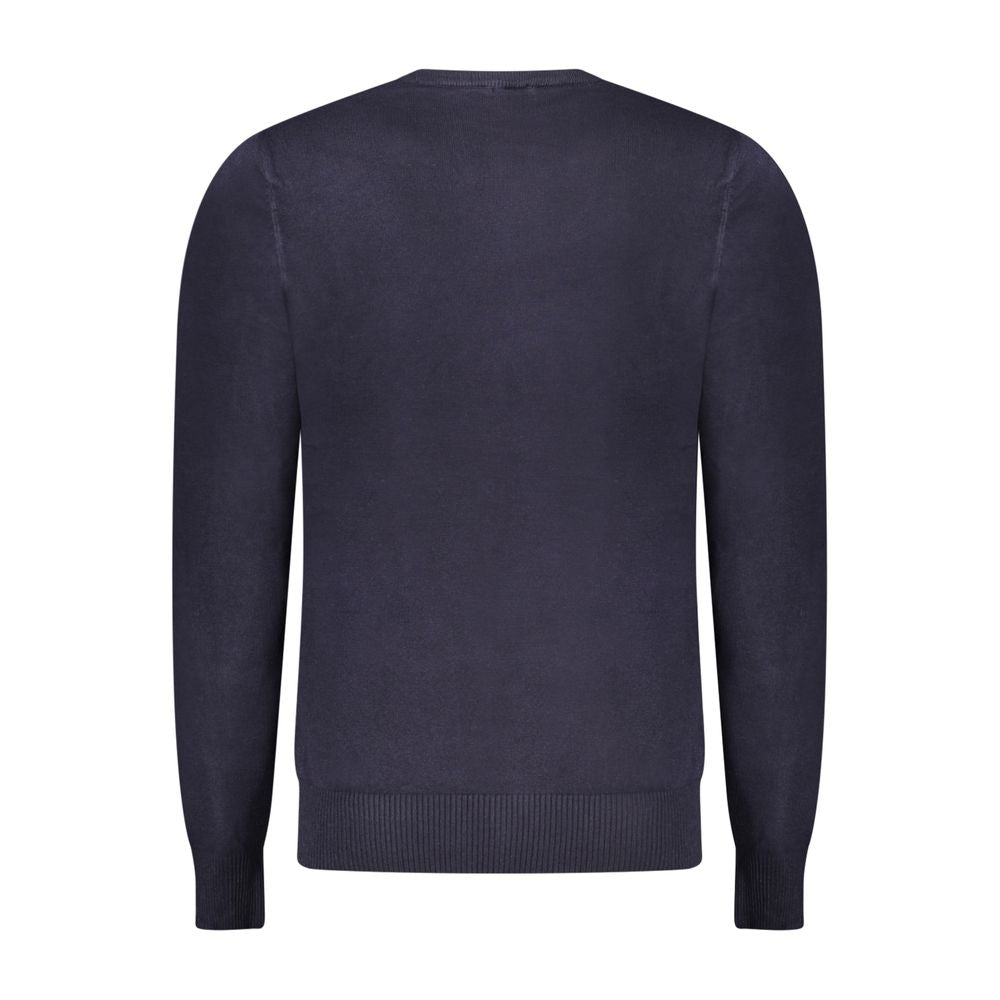 Blue Viscose Men's Sweater