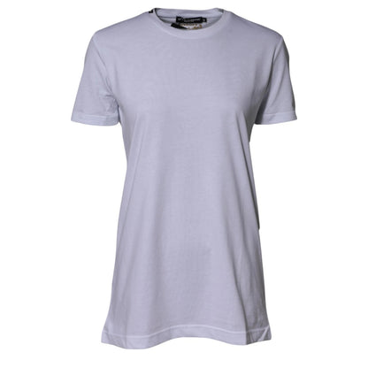 White Cotton Goodluck 2023 Crew Neck T-shirt