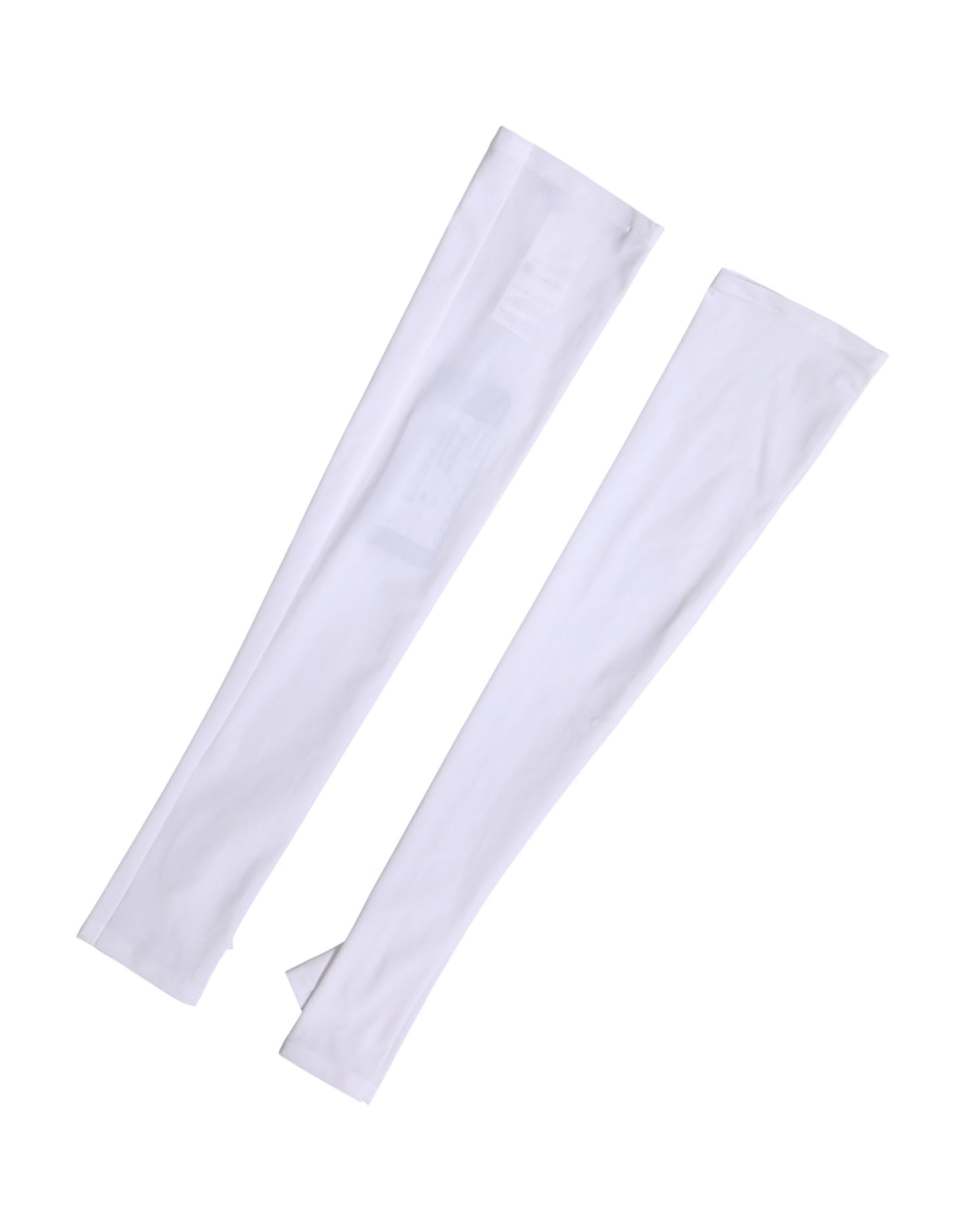 White Nylon Fingerless Elbow Length Women Gloves