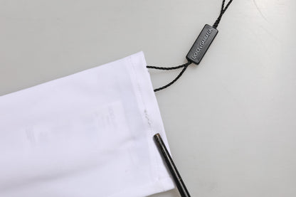 White Nylon Fingerless Elbow Length Women Gloves