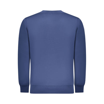 Blue Cotton Men Sweater