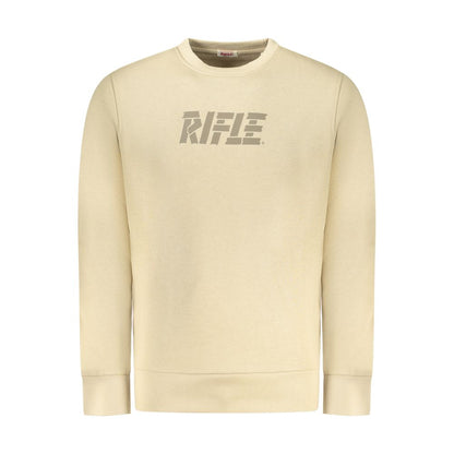 Beige Cotton Men Sweater
