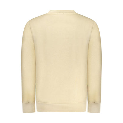 Beige Cotton Men Sweater