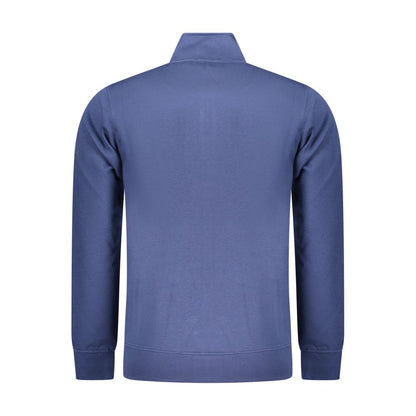 Blue Cotton Men Sweater