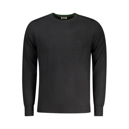 Black Wool Men Sweater