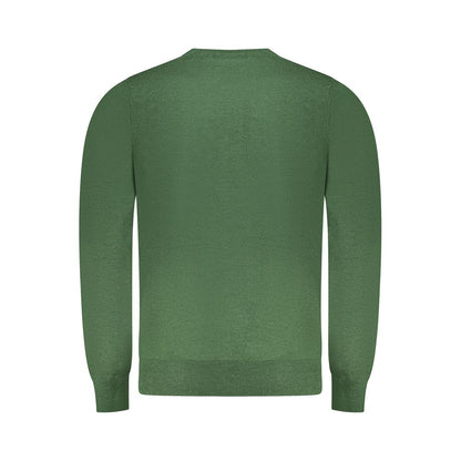 Green Wool Men Sweater