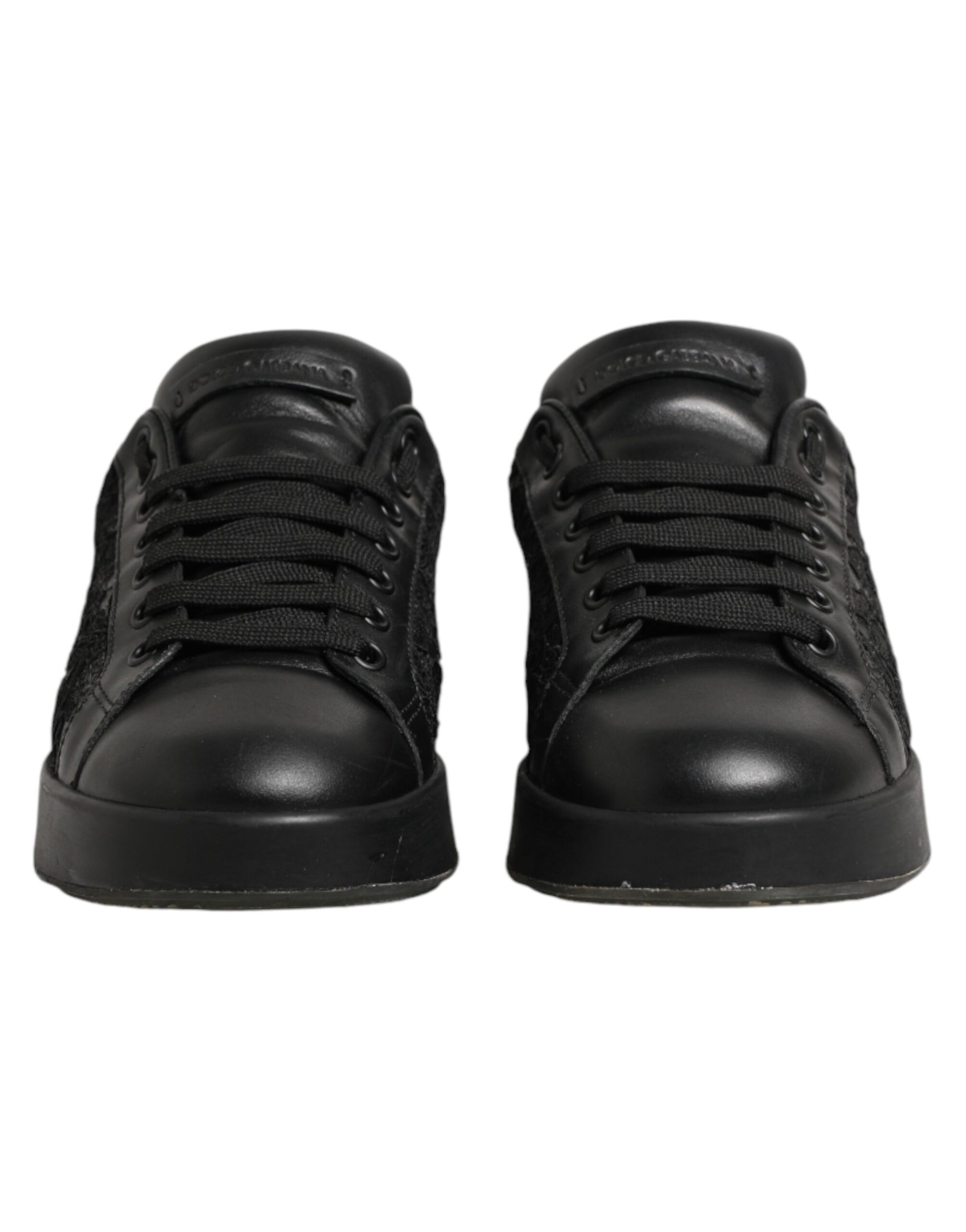 Black Floral Lace Low Top Sneakers Shoes