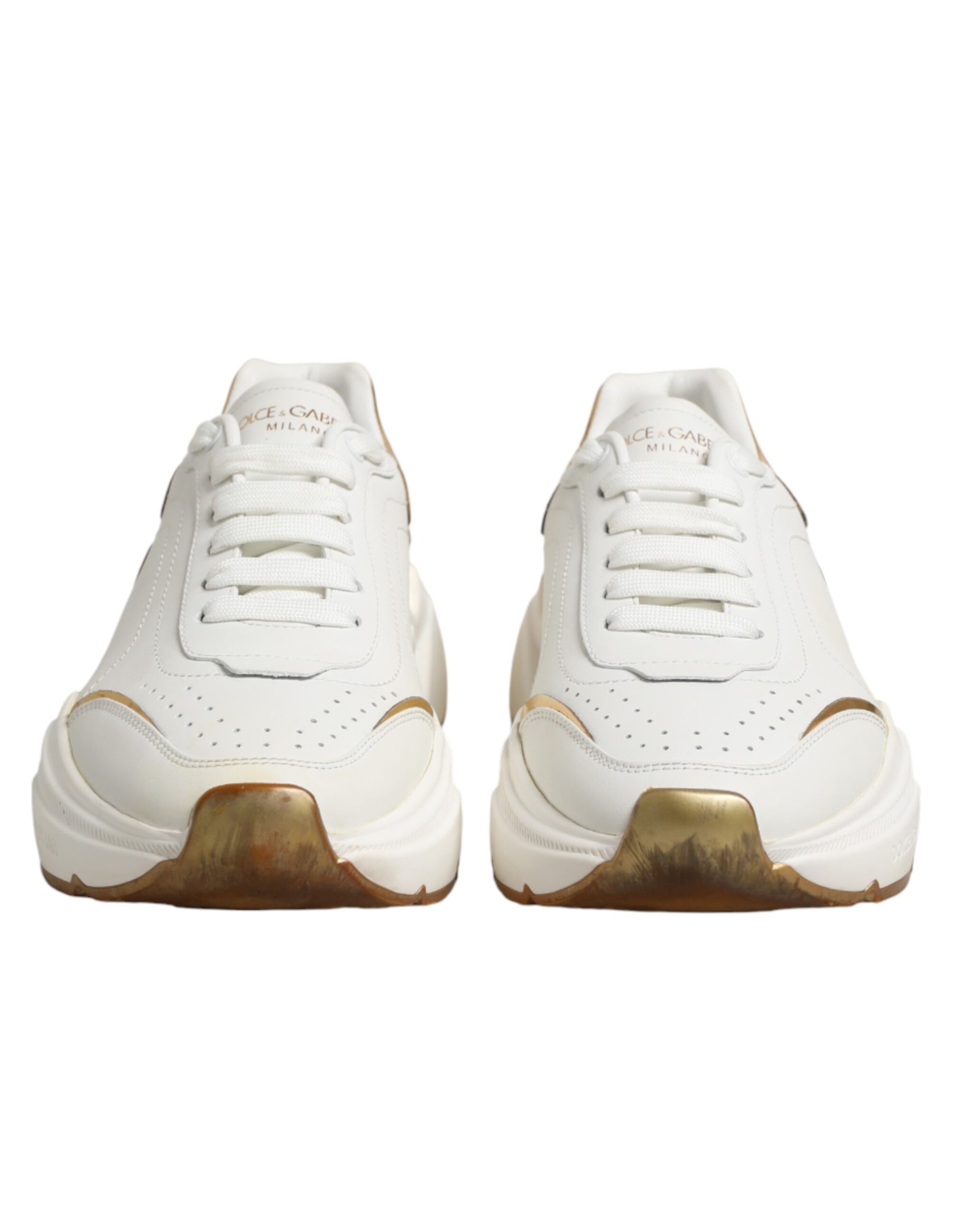 White Gold Daymaster Low Top Sneakers Shoes