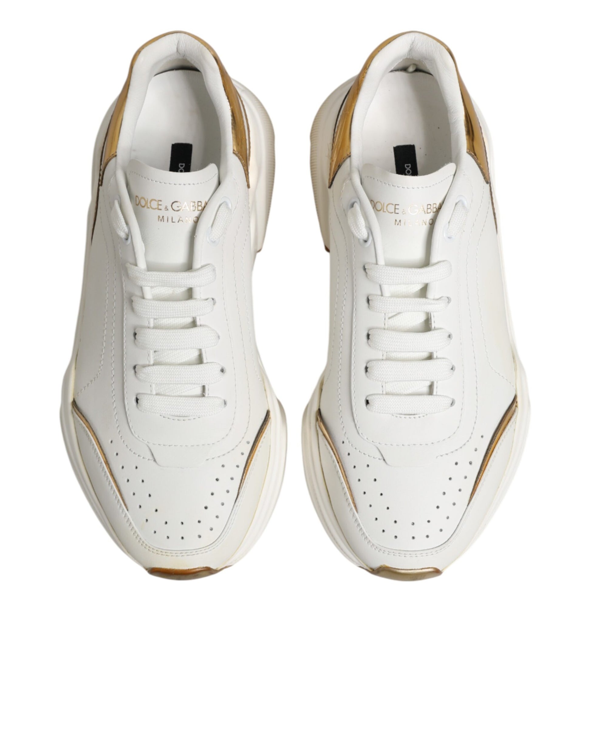 White Gold Daymaster Low Top Sneakers Shoes