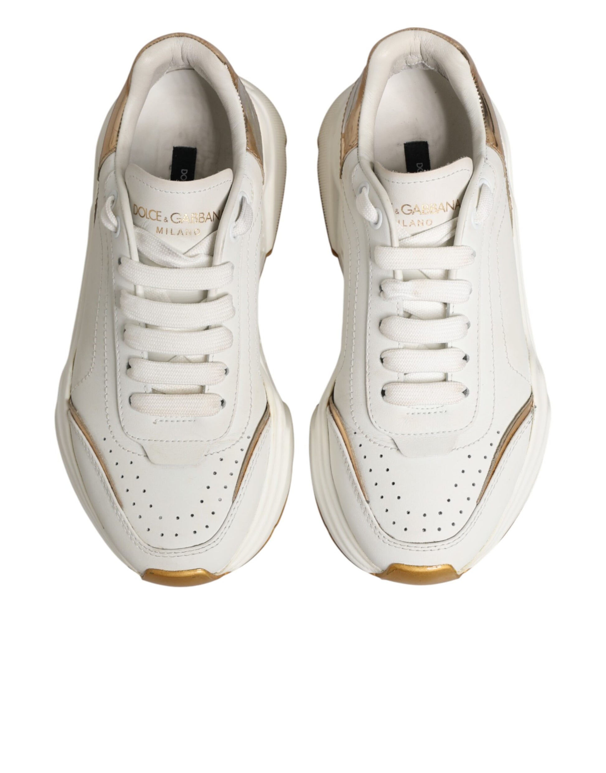 White Gold Daymaster Low Top Sneakers Shoes