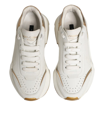 White Gold Daymaster Low Top Sneakers Shoes