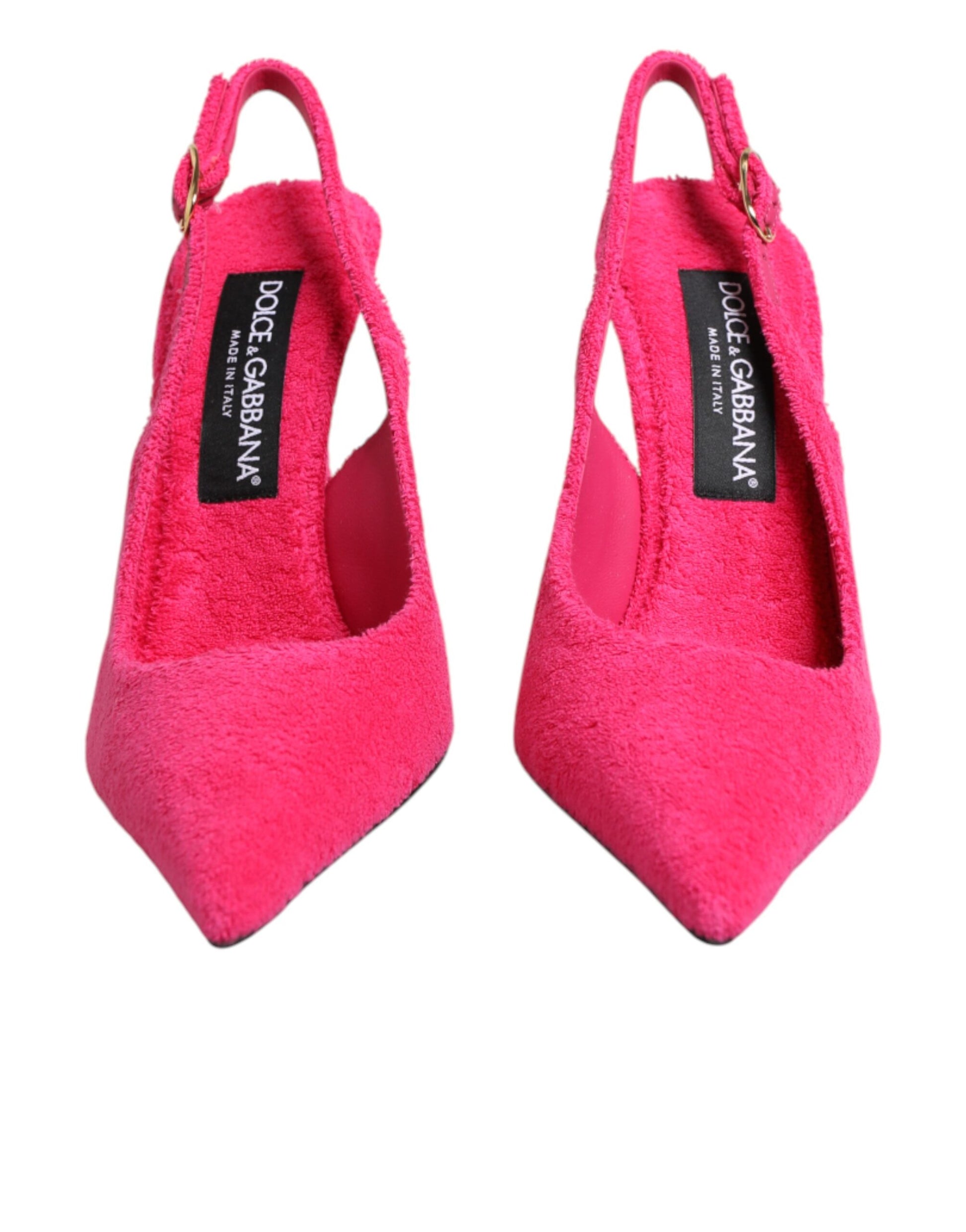Pink Suede High Heels Slingback Shoes