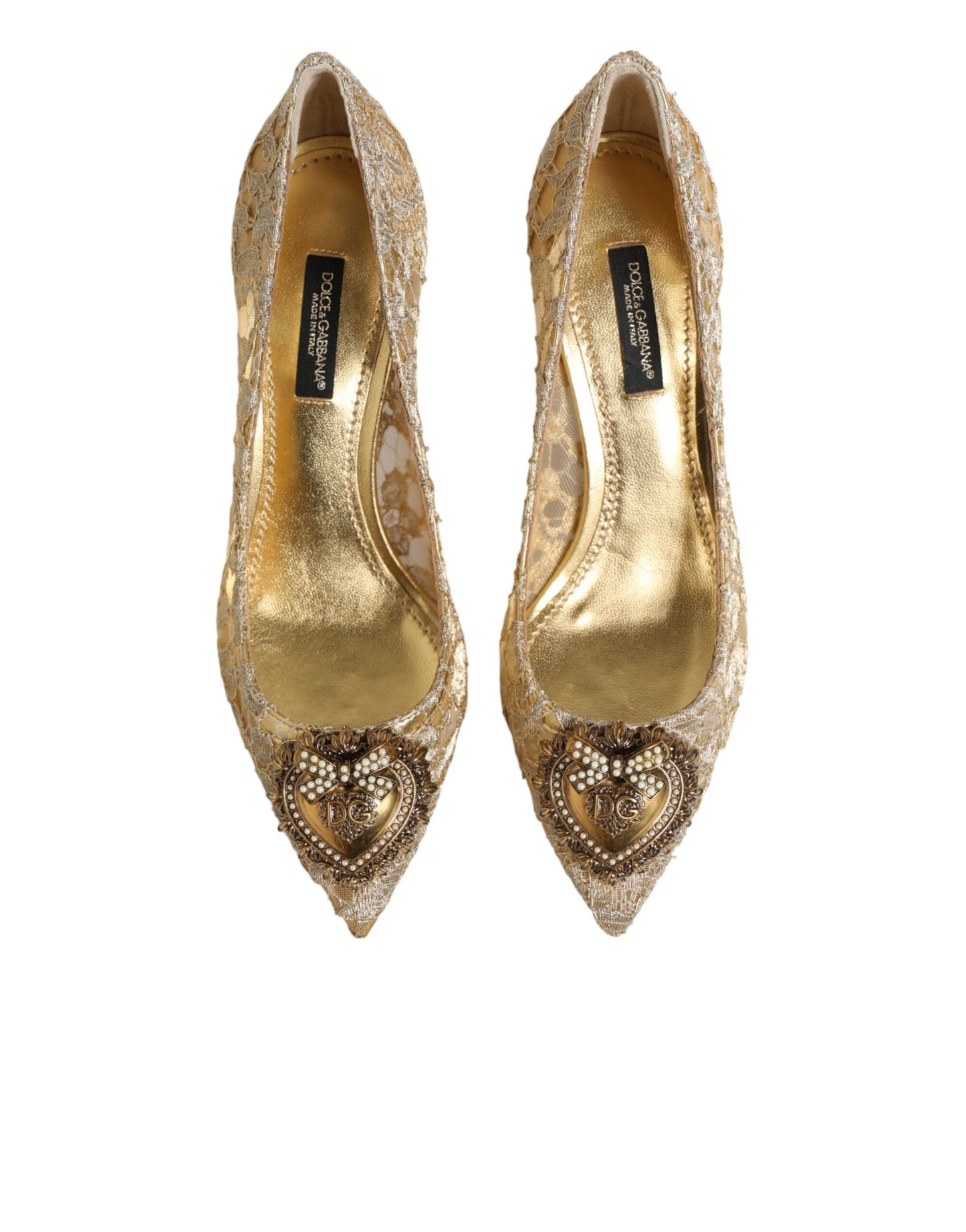 Gold Taormina Lace DEVOTION Pumps  Shoes
