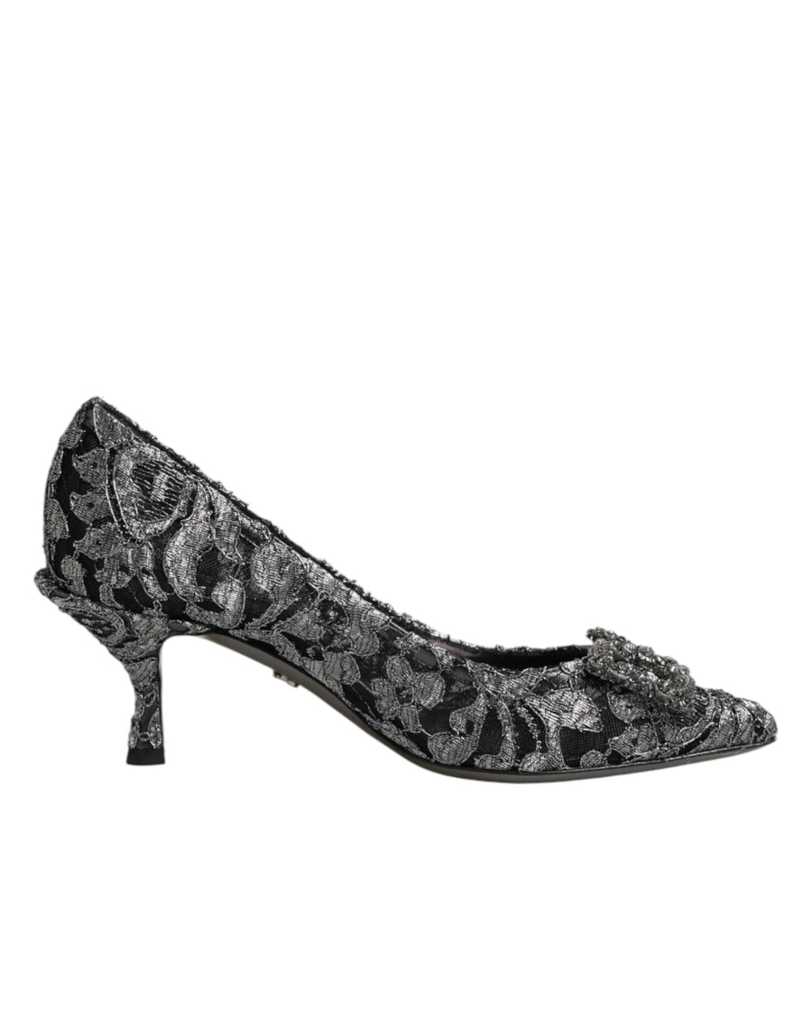 Silver Lace DG Amore Heels Pumps Shoes