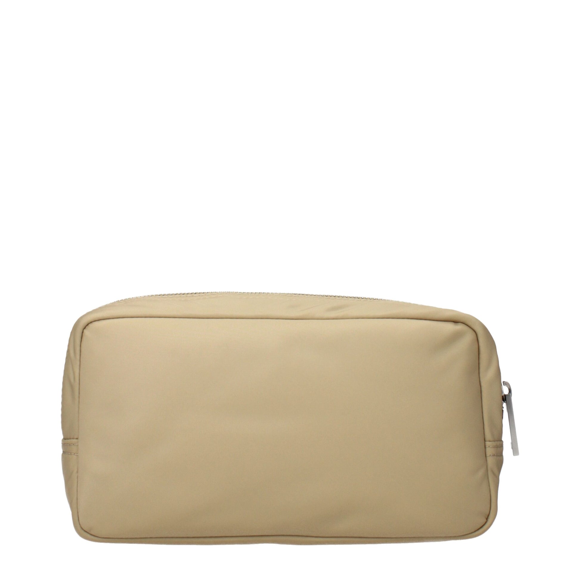 Beige Nylon Clutch Bag