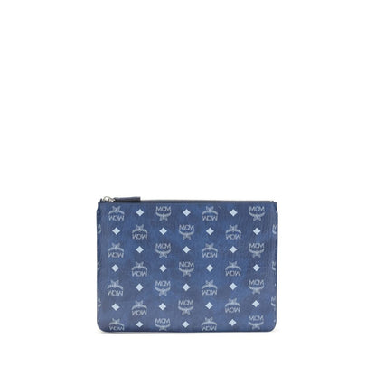 Blue Polyethylene Clutch Bag