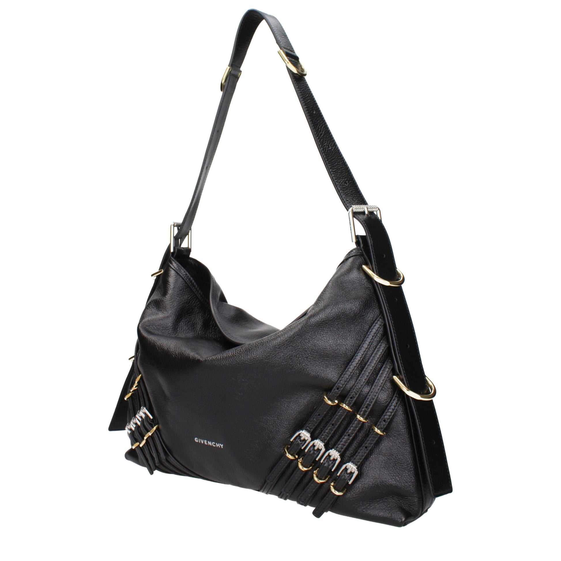 Black Leather Shoulder Bag