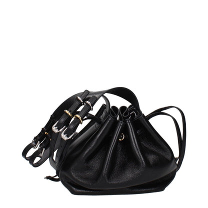 Black Leather Crossbody Bag