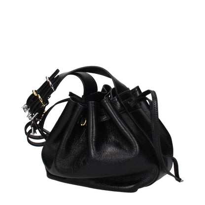 Black Leather Crossbody Bag