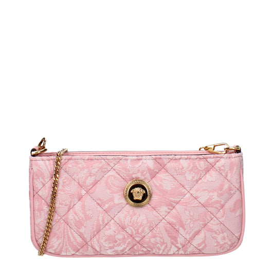 Pink Fabric Crossbody Bag
