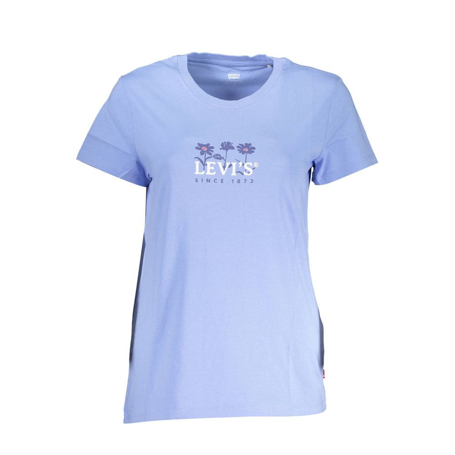 Azzurro Cotton Women T-Shirt