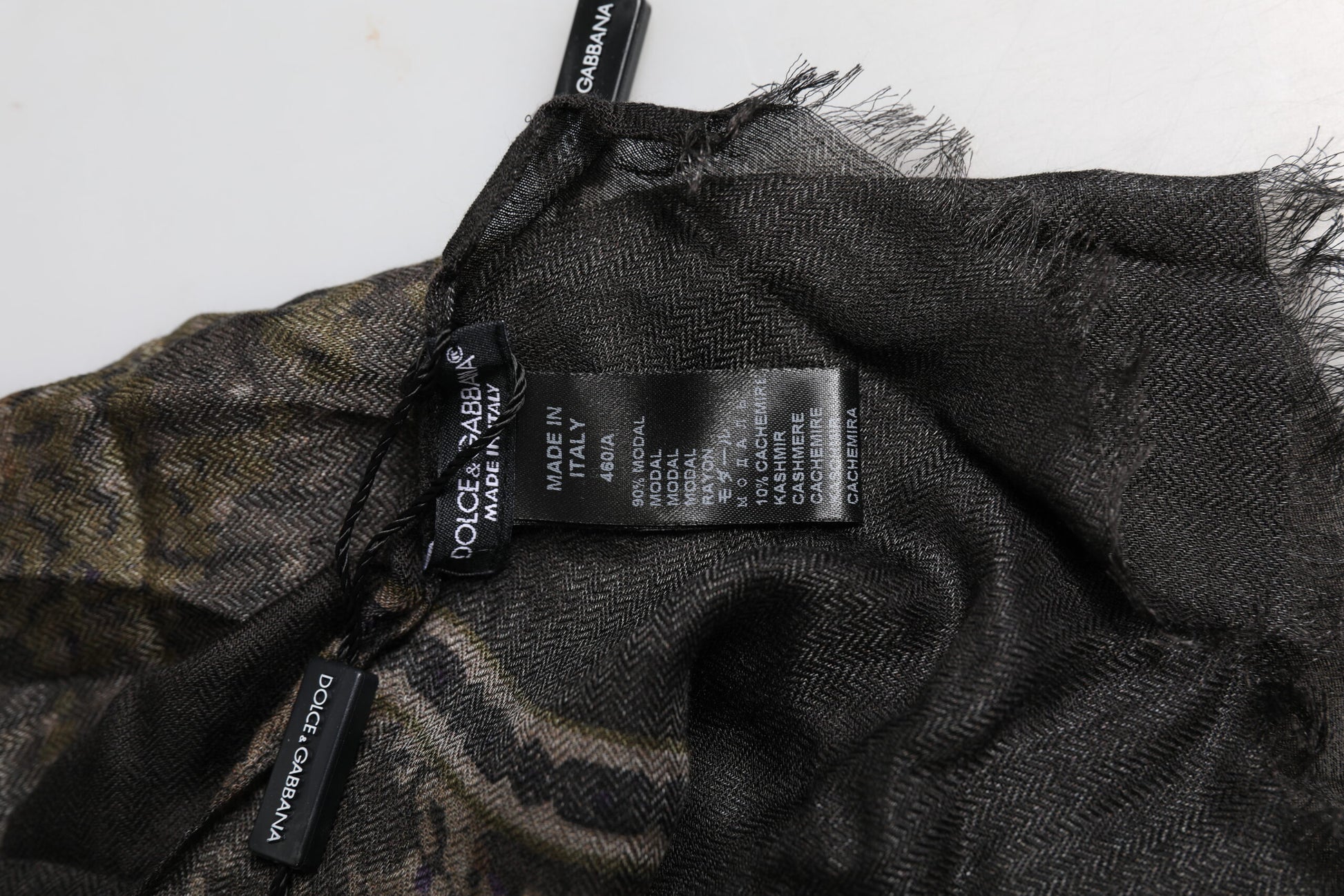 Multicolor Camouflage Fringes Modal Foulard Scarf