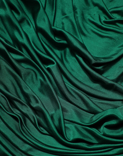 Green Viscose Drape Jersey Organzine Tank Top