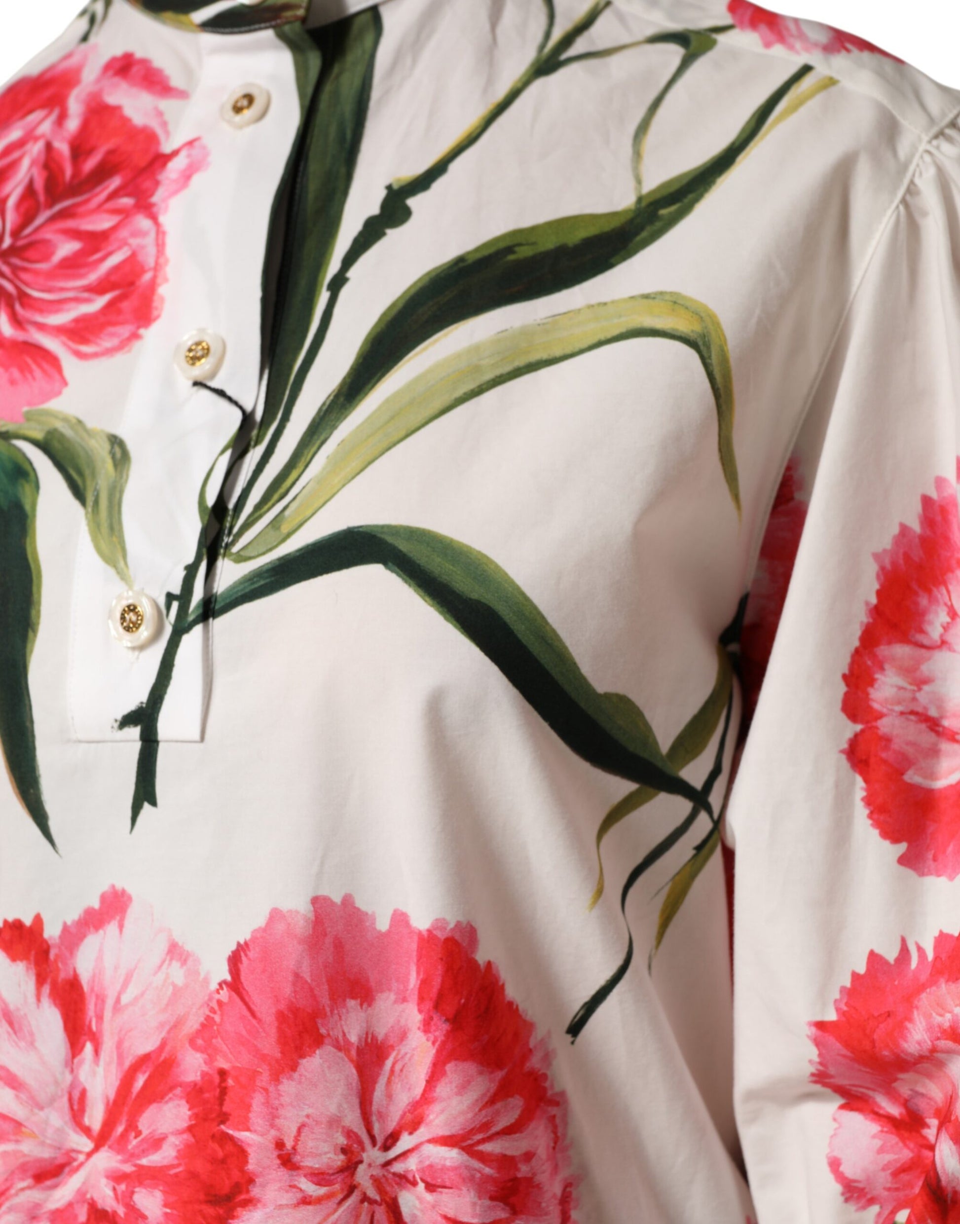 Multicolor Floral Long Sleeves Blouse Top