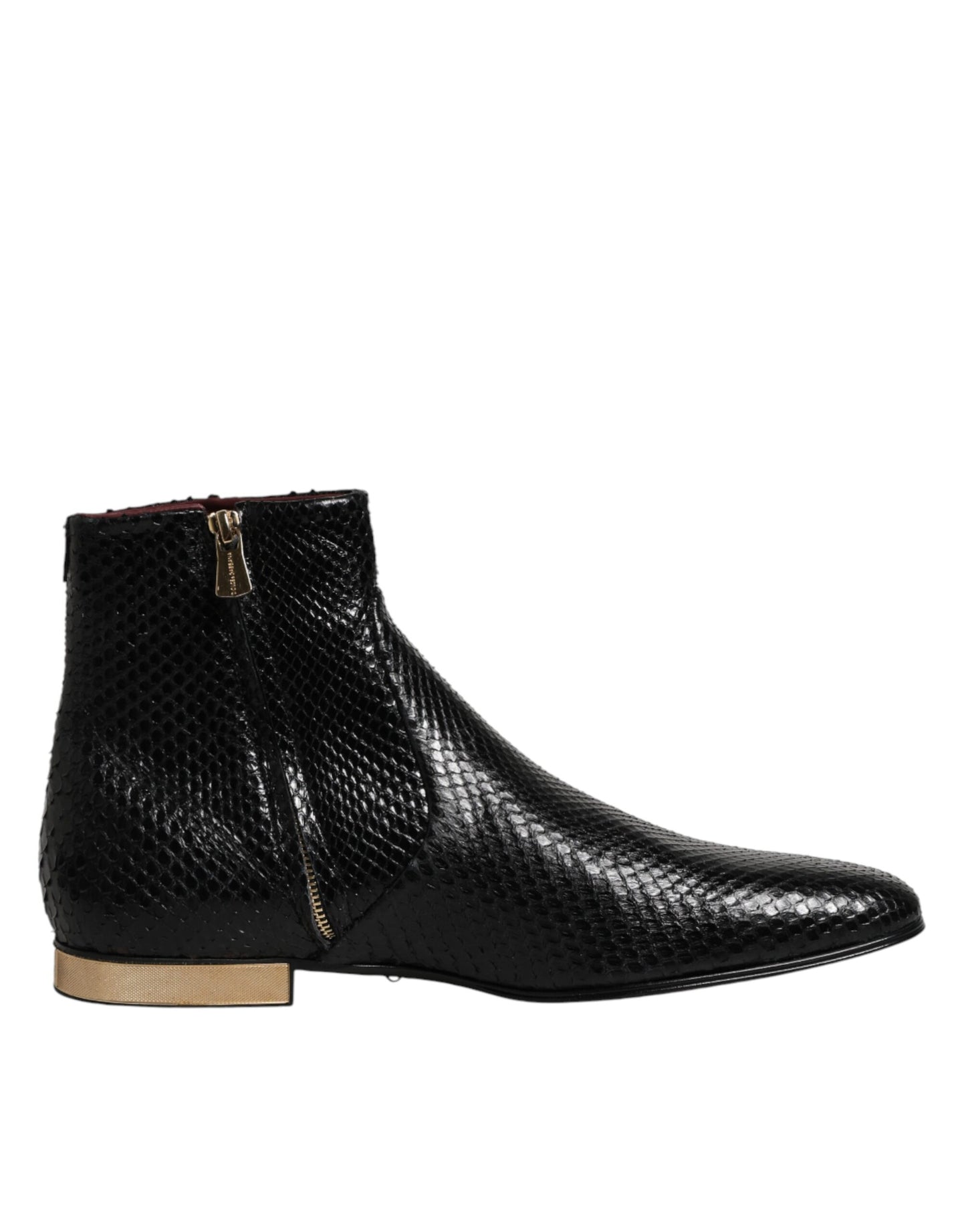 Black Leather Chelsea Short Ankle Boots  Shoes