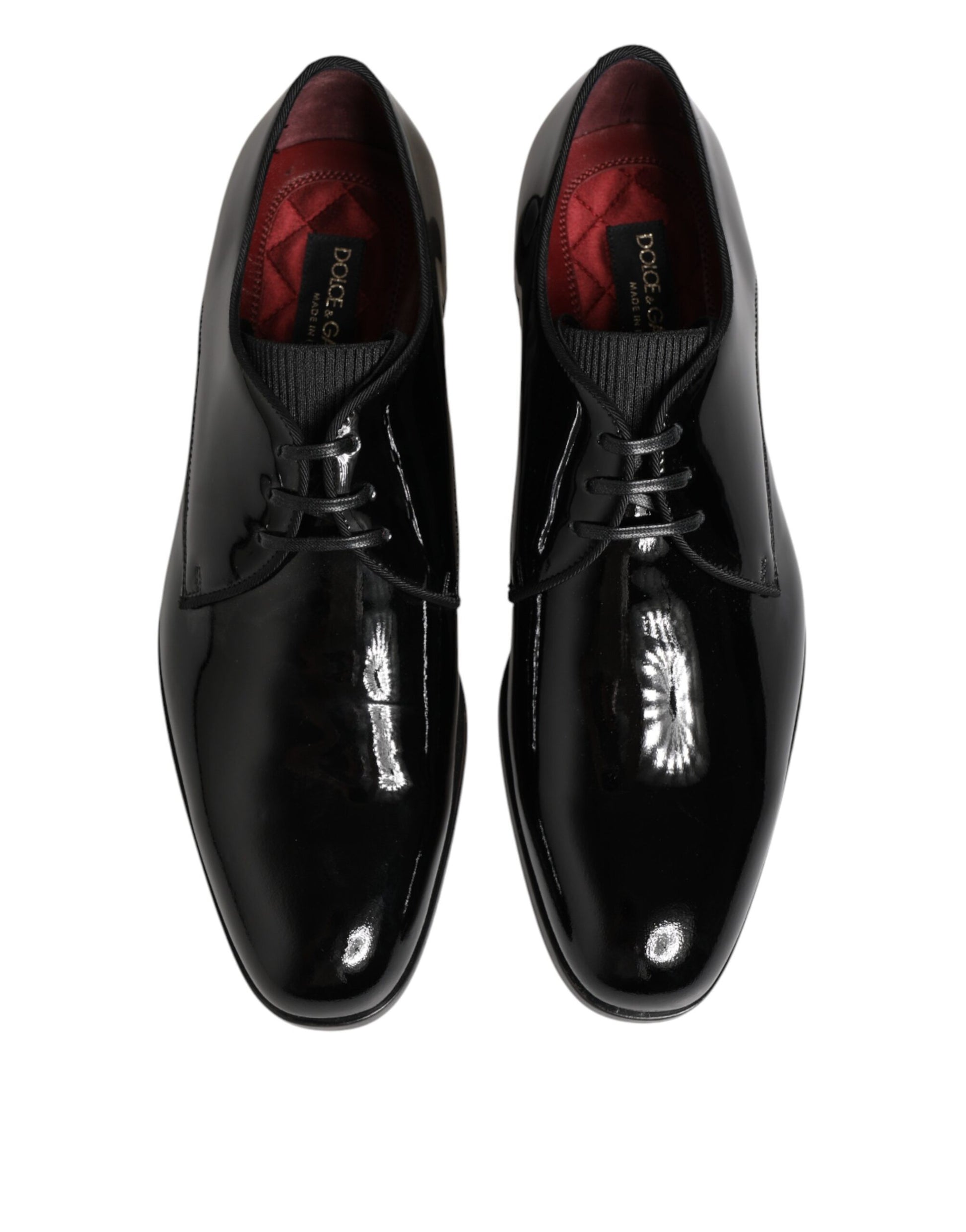 Black Calfskin Leather Derby Dress Shoes