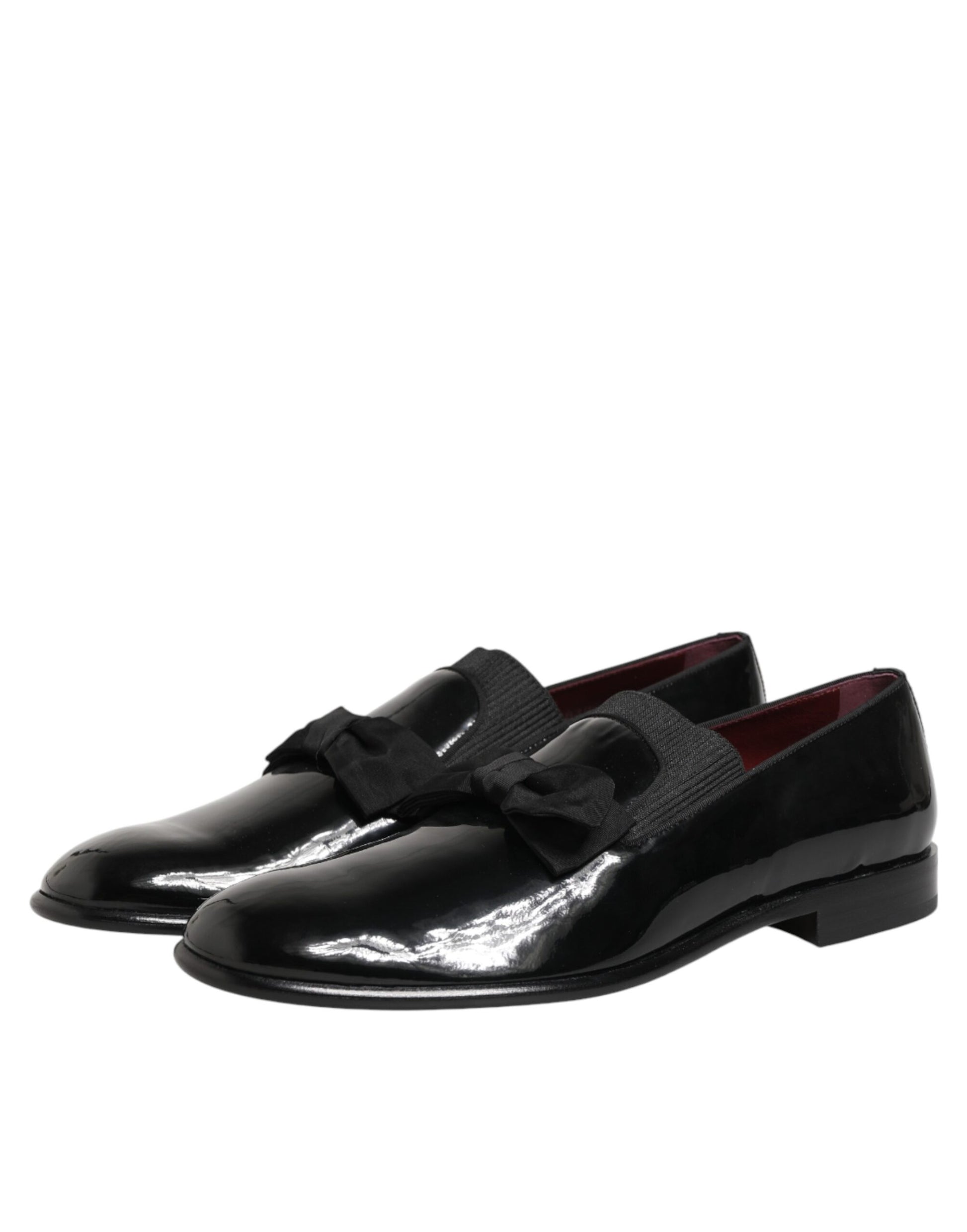 Black Leather Slip On Dress Men Loafers Shoes