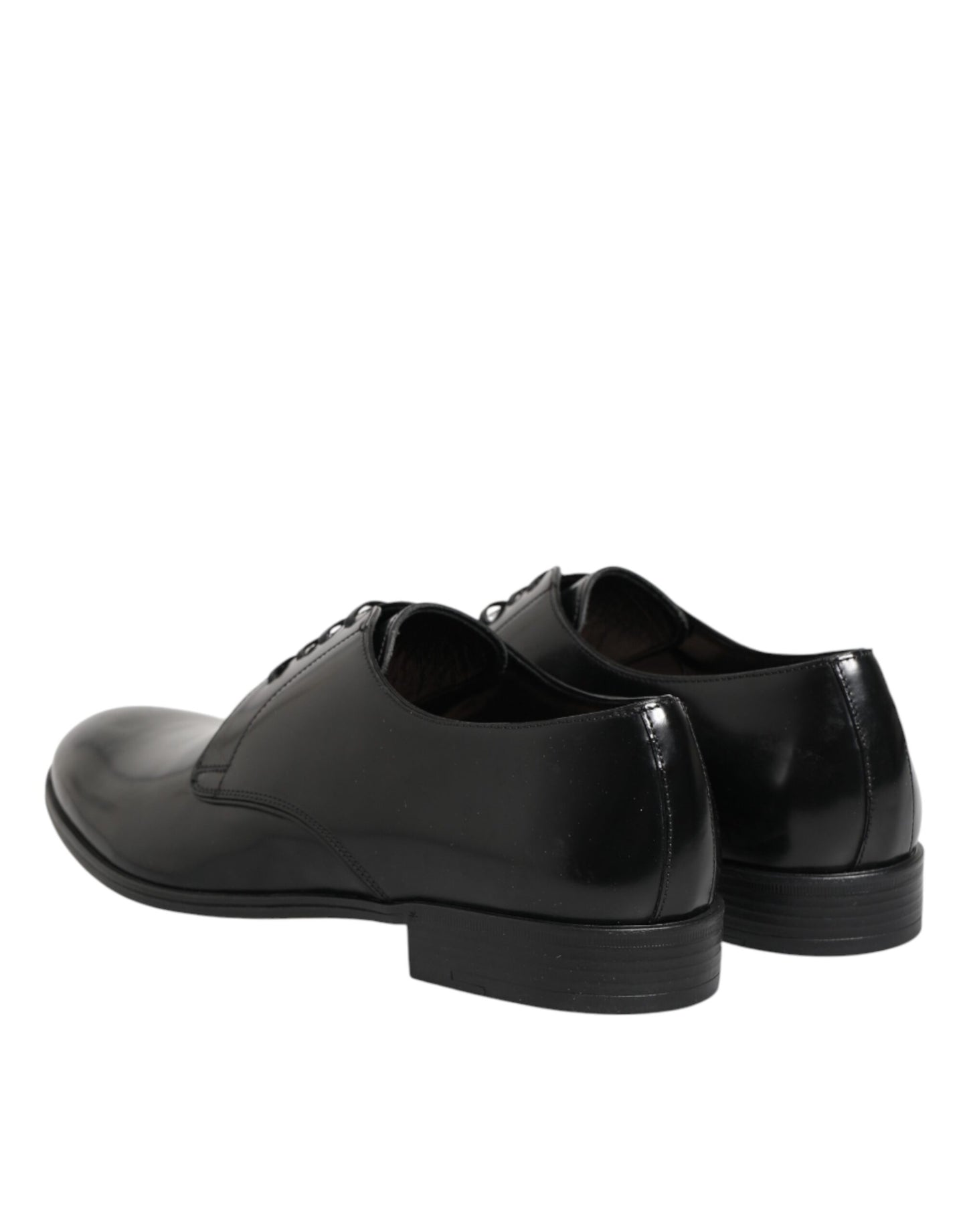 Black Calfskin Leather Derby Dress Shoes