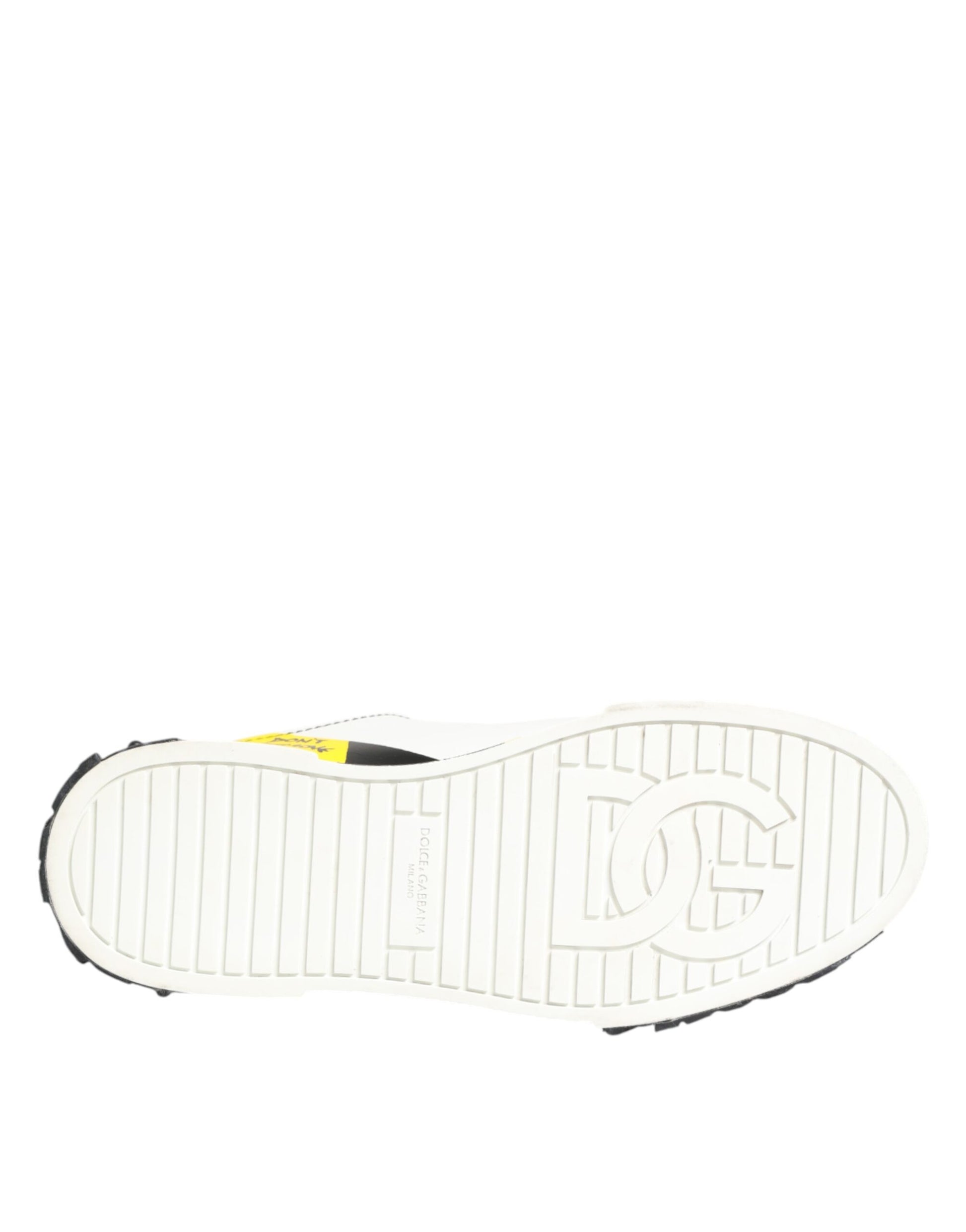 Multicolor Leather Graffiti Low Top Sneakers Shoes