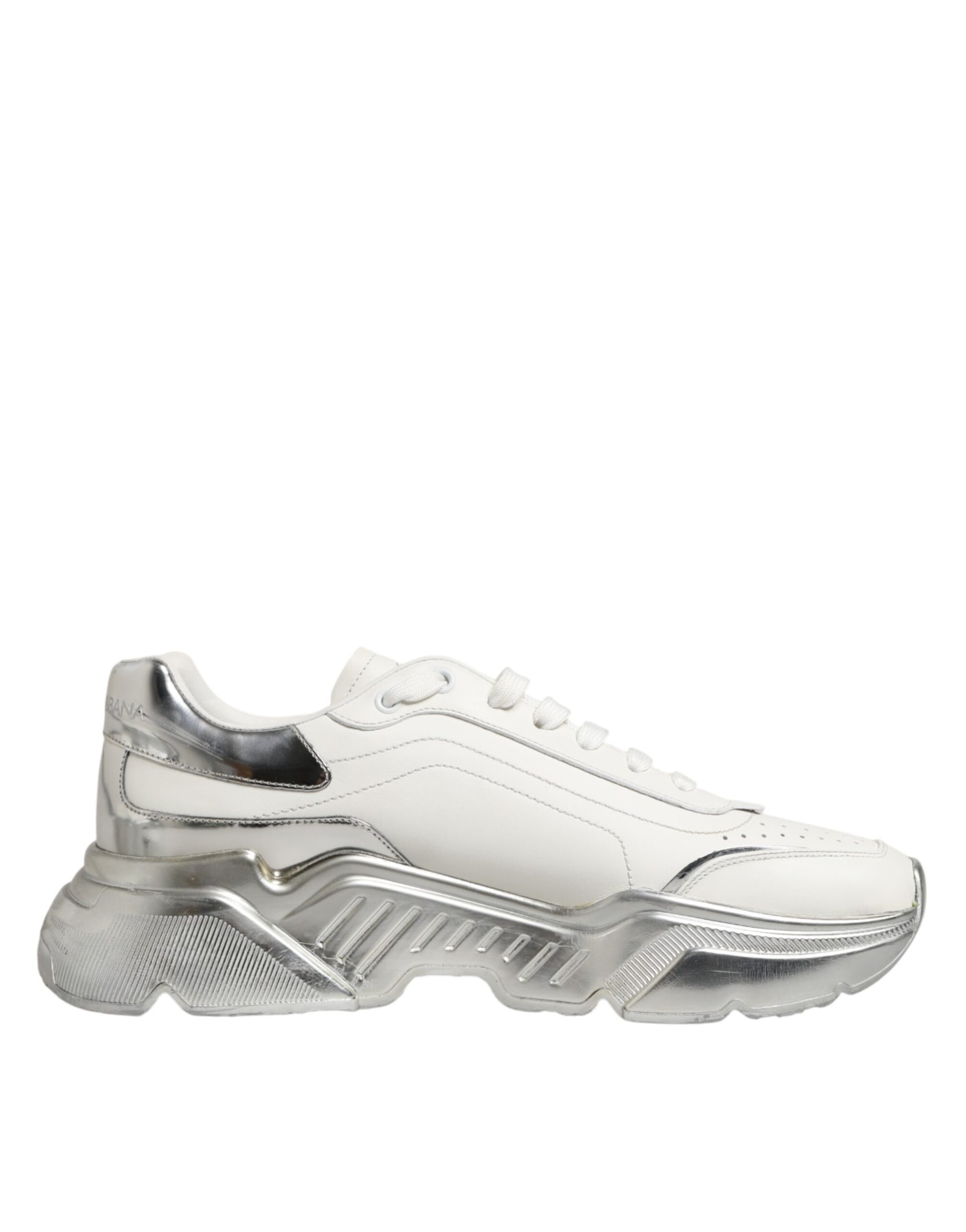 White Silver Daymaster Low Top Sneakers Shoes