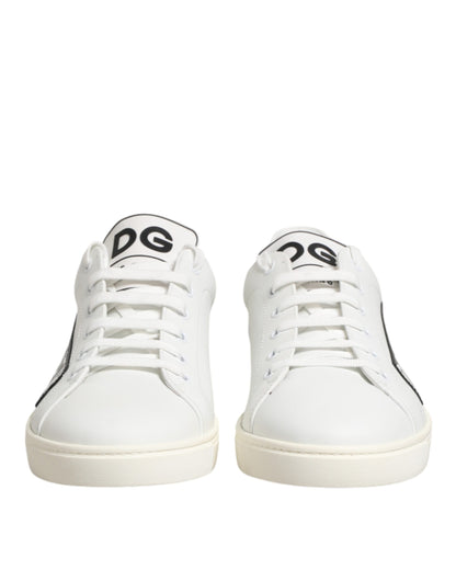 White Prince Leather Low Top Men Sneakers Shoes