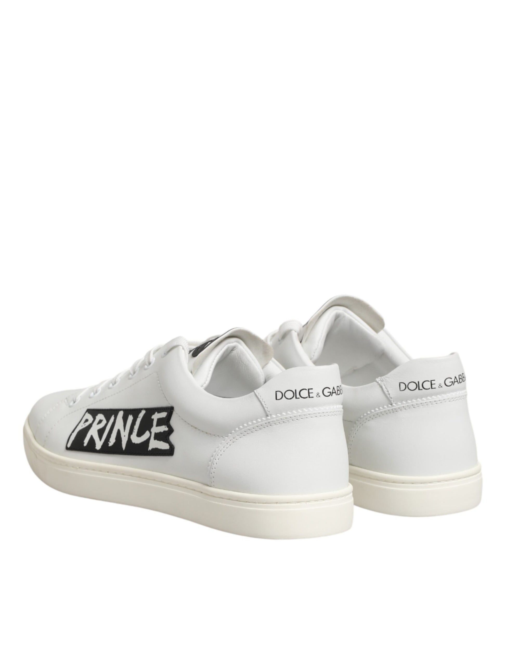 White Prince Leather Low Top Men Sneakers Shoes