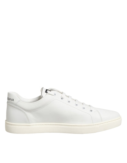 White Prince Leather Low Top Men Sneakers Shoes