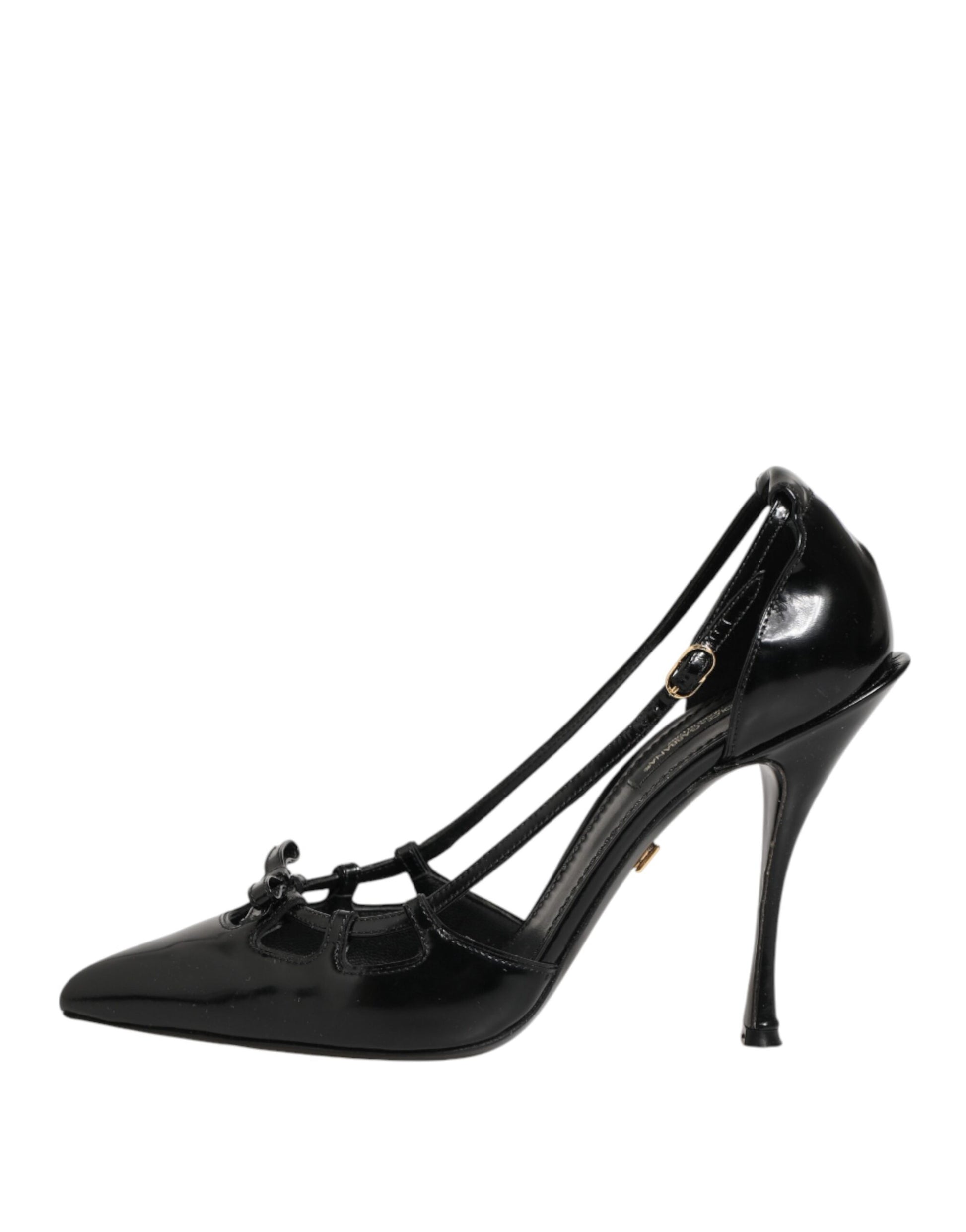 Black Patent Leather High Heels Pumps Shoes