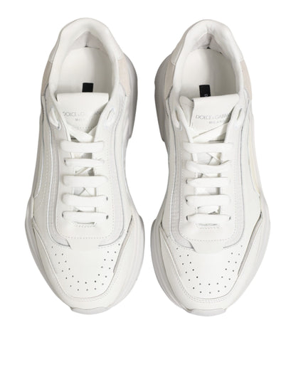 White Leather Daymaster Low Top Sneakers Shoes