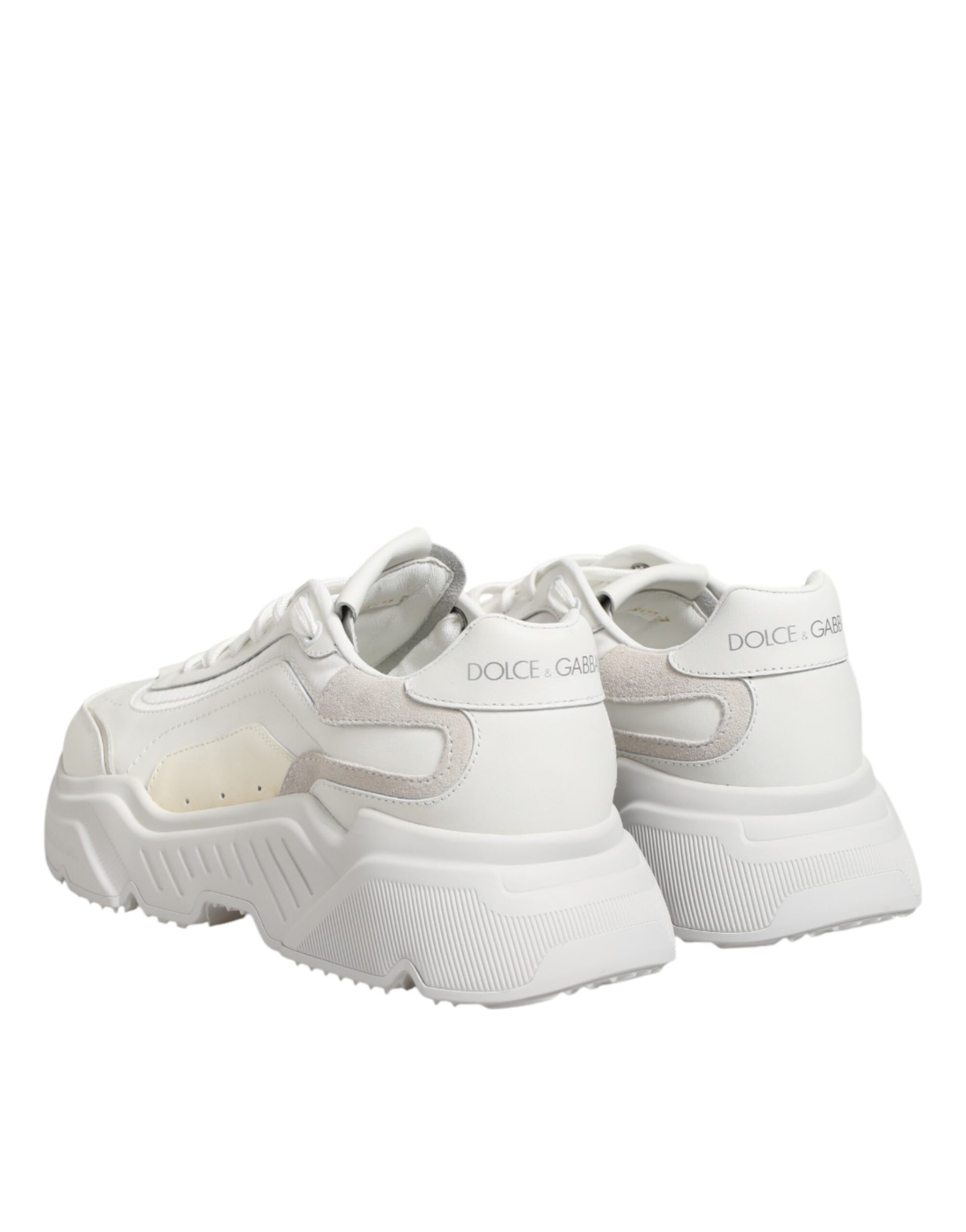 White Leather Daymaster Low Top Sneakers Shoes