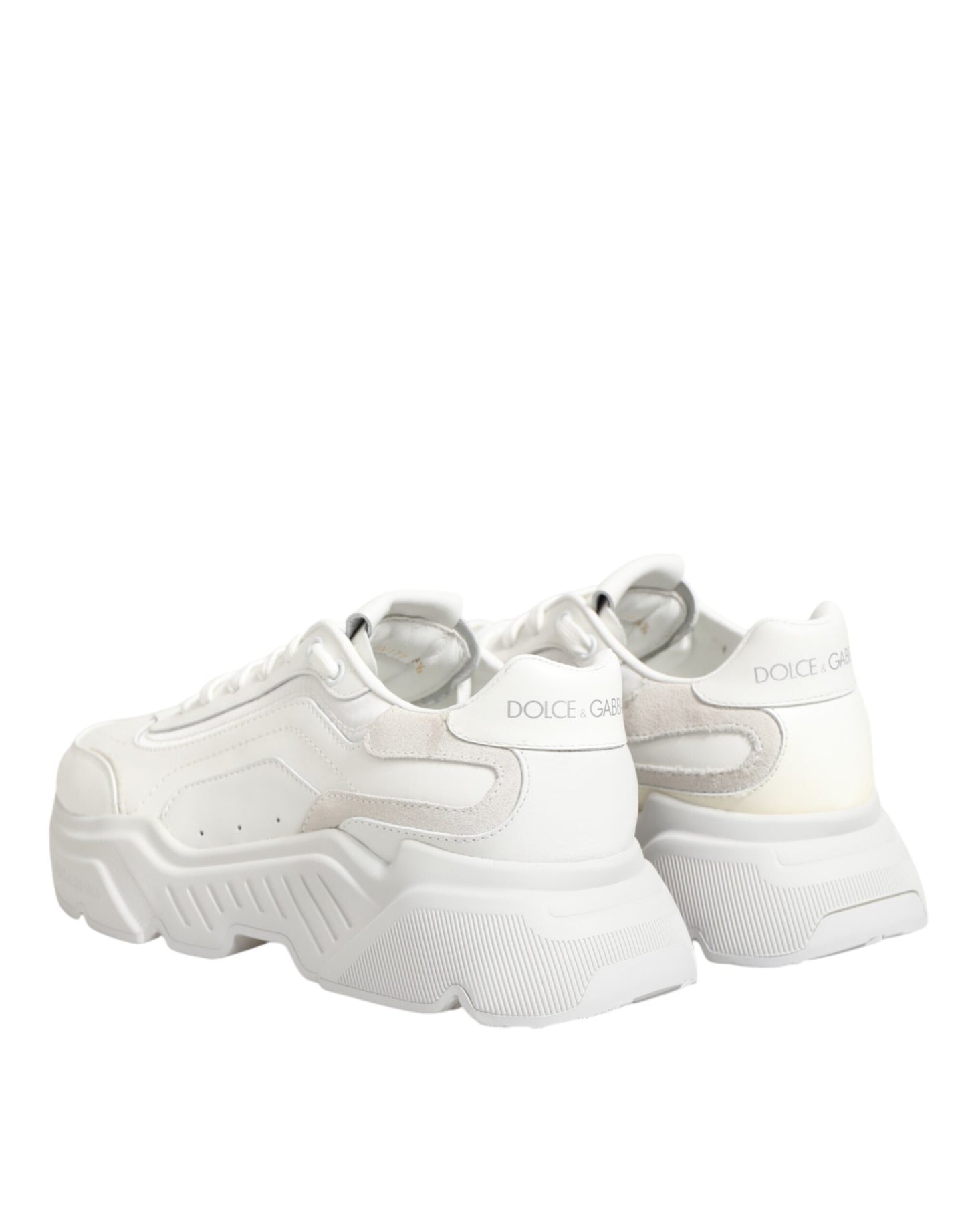 White Leather Daymaster Low Top Sneakers Shoes
