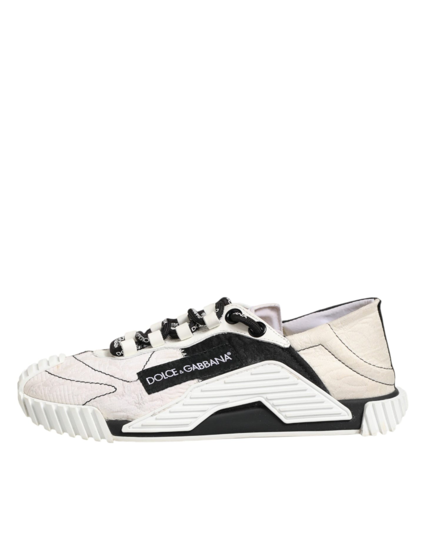 White Black Leather NS1 Sneakers Shoes