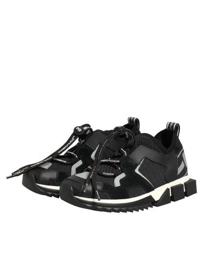 Black Mesh Sorrento Trekking Sneakers Shoes