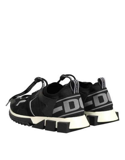 Black Mesh Sorrento Trekking Sneakers Shoes