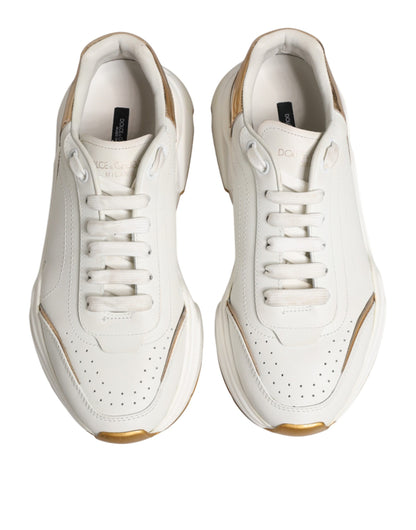 White Gold Daymaster Low Top Sneakers Shoes