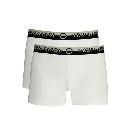 White Cotton Men Boxer