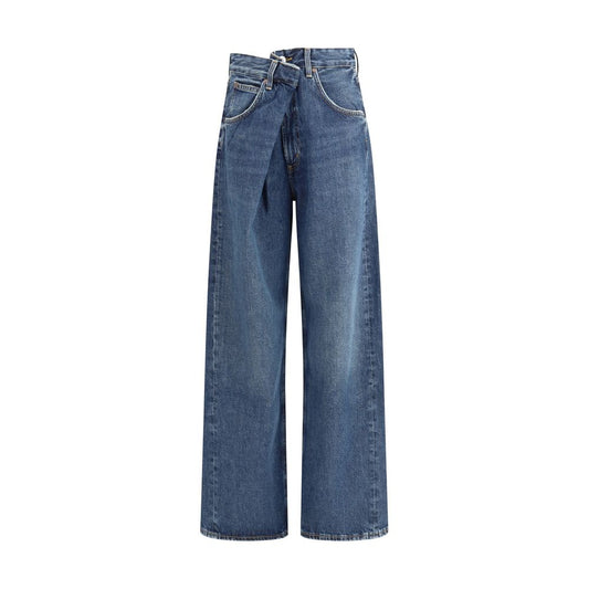 Blue Cotton Jeans Denim