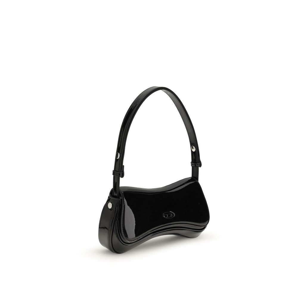 Black Polyethylene Shoulder Bag